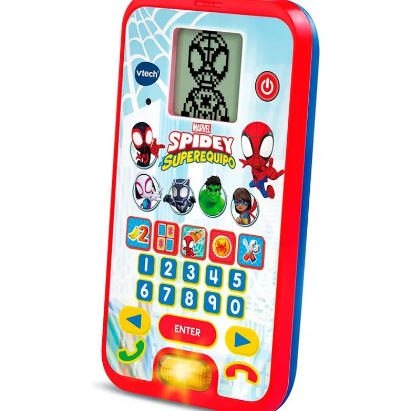 VTECH Primera Infancia Y Preescolar|Spidey y sus amigos Teléfono Educativo
