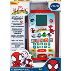 VTECH Primera Infancia Y Preescolar|Spidey y sus amigos Teléfono Educativo