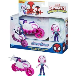 HASBRO Spidey y sus Amigos Vehículo con Figura Surtida- Figuras Y Figuras De Acción
