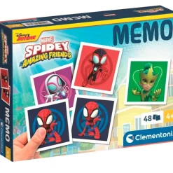 CLEMENTONI Spidey y sus Increíbles Amigos Memory Pocket- Juegos Y Juguetes Educativos