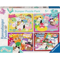 RAVENSBURGER Puzzles Y Construcciones|Squishmallows Puzzle 4x100 Piezas