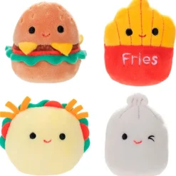 SELECCION DRIM Primera Infancia Y Preescolar|Squishmallows Squishville Pack 4 Personajes STD