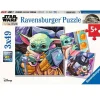 RAVENSBURGER Star Wars Baby Yoda Puzzle 3x49 Piezas- Star Wars