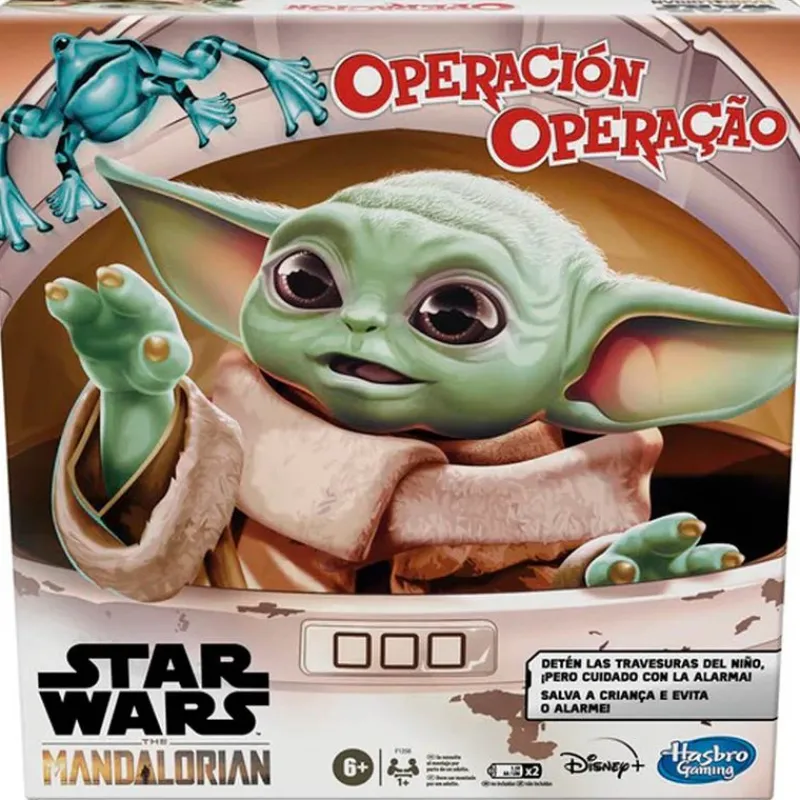 HASBRO Star Wars|Juegos De Mesa|Star Wars Mandalorian Juego Operación Baby Yoda