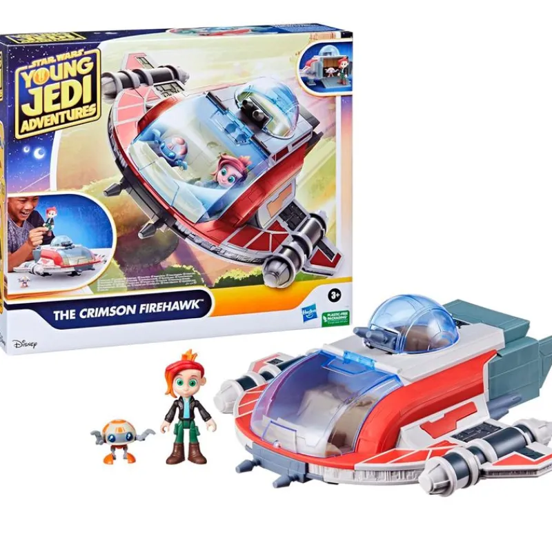 HASBRO Star Wars Young Jedi Nave Crimson Firehawk- Star Wars|Figuras Y Figuras De Acción