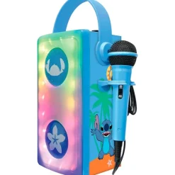 LEXIBOOK Instrumentos Musicales|Electrónicos|Stitch Altavoz Inalámbrico Luminoso con Micrófono