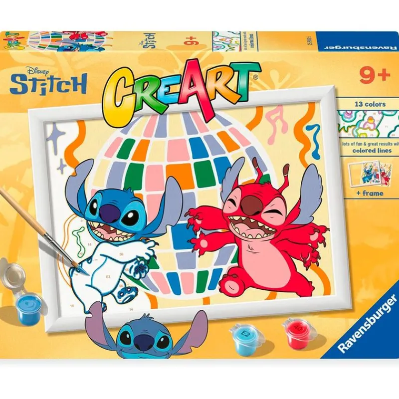 RAVENSBURGER Stitch CreArt Pintar x Números Stitch & Leroy- Manualidades