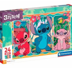 CLEMENTONI Puzzles Y Construcciones|Stitch Maxi Puzzle 24 Piezas