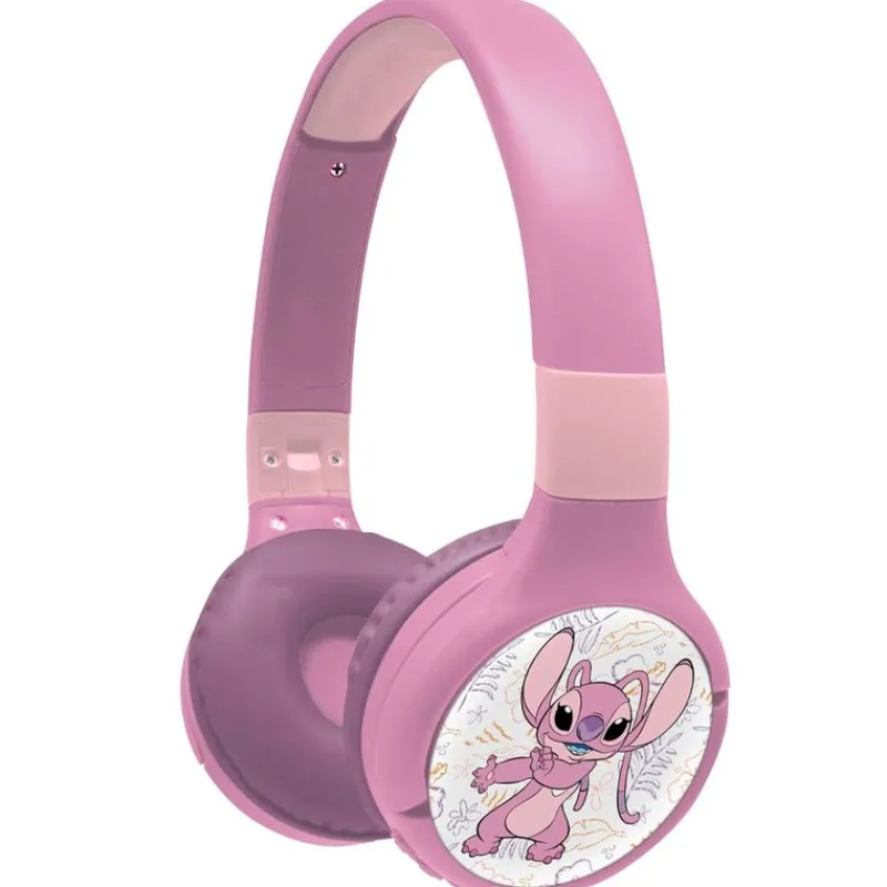 LEXIBOOK Stitch Ángel Auriculares Auriculares 2 en 1 Bluetooth y con Cable- Electrónicos