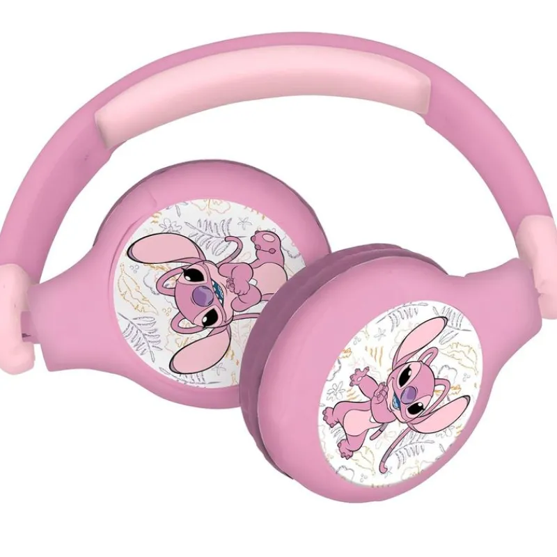 LEXIBOOK Stitch Ángel Auriculares Auriculares 2 en 1 Bluetooth y con Cable- Electrónicos