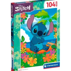 CLEMENTONI Stitch|Puzzles Y Construcciones|Stitch Puzzle 104 Piezas
