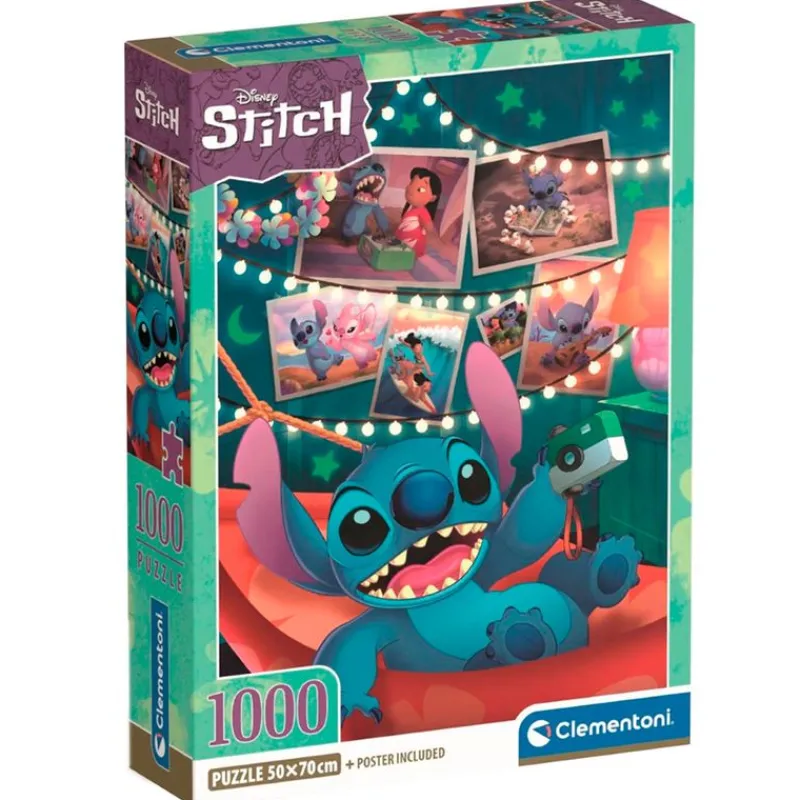 CLEMENTONI Stitch|Puzzles Y Construcciones|Stitch Puzzle 1000 Piezas