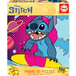 EDUCA Stitch|Puzzles Y Construcciones|Stitch Puzzle Lenticular 500 Piezas