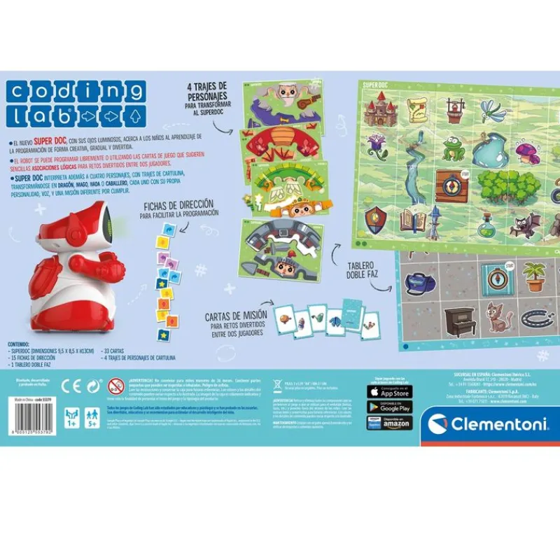 CLEMENTONI Juegos Y Juguetes Educativos|Super Doc Robot Educativo con Voz