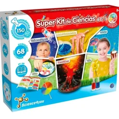 SCIENCE 4 YOU Super Kit de Ciencias 6 en 1- Juegos Y Juguetes Educativos