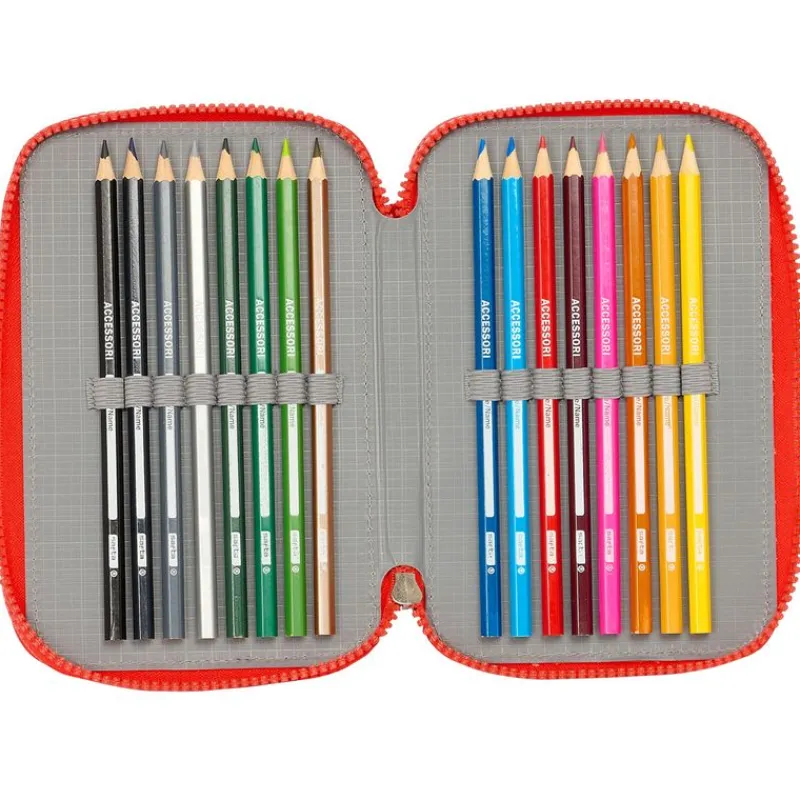 SAFTA Super Mario Estuche Triple- Escolar