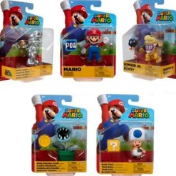 JAKKS PACIFIC Figuras Videojuegos|Figuras Y Figuras De Acción|Super Mario Figura Surtida