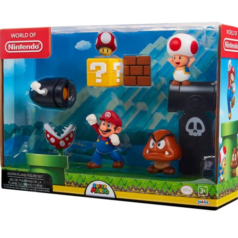 JAKKS PACIFIC Figuras Videojuegos|Figuras Y Figuras De Acción|Super Mario Playset Mundo