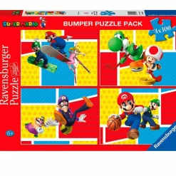 RAVENSBURGER Super Mario Puzzles 4x100 Piezas- Puzzles Y Construcciones