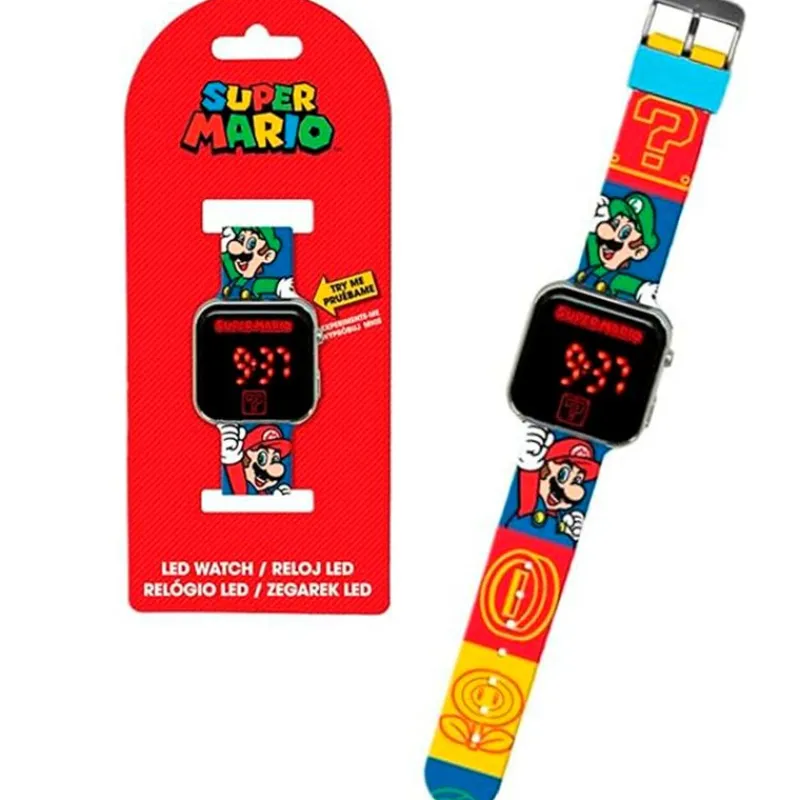 KIDS EUROSWAN Electrónicos|Super Mario Reloj LED
