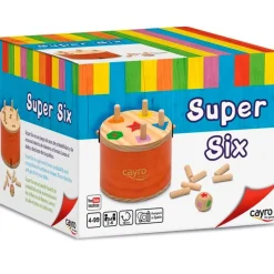 CAYRO Super Six Juego Madera- Juegos De Madera|Juegos De Mesa