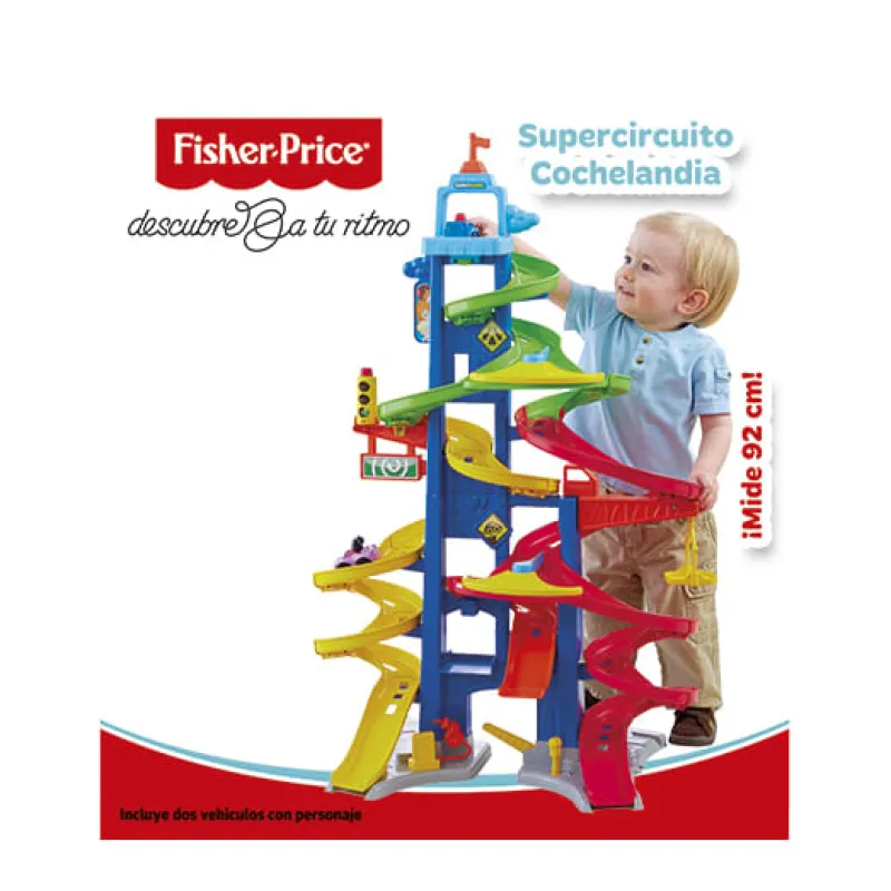 FISHER PRICE Vehículos, Trenes Y Parkings|Supercircuito Cochelandia