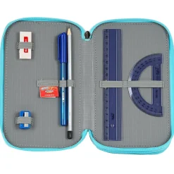 SAFTA Escolar|Superthings Estuche Triple Kazoom Kids