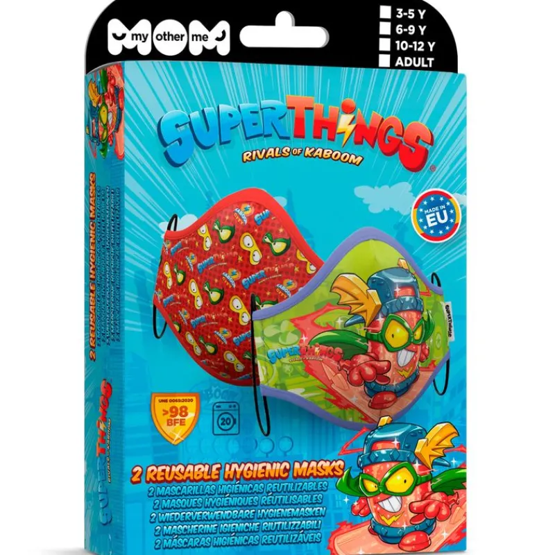 VIVING Ropa Y Complementos|Superzings Máscara Higiénica 2 Unidades 6-9 Años