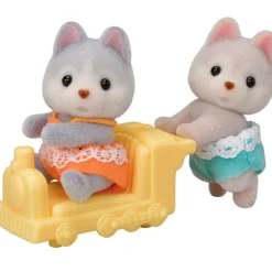 EPOCH Sylvanian Families Bebés Familia Husky- Muñecas