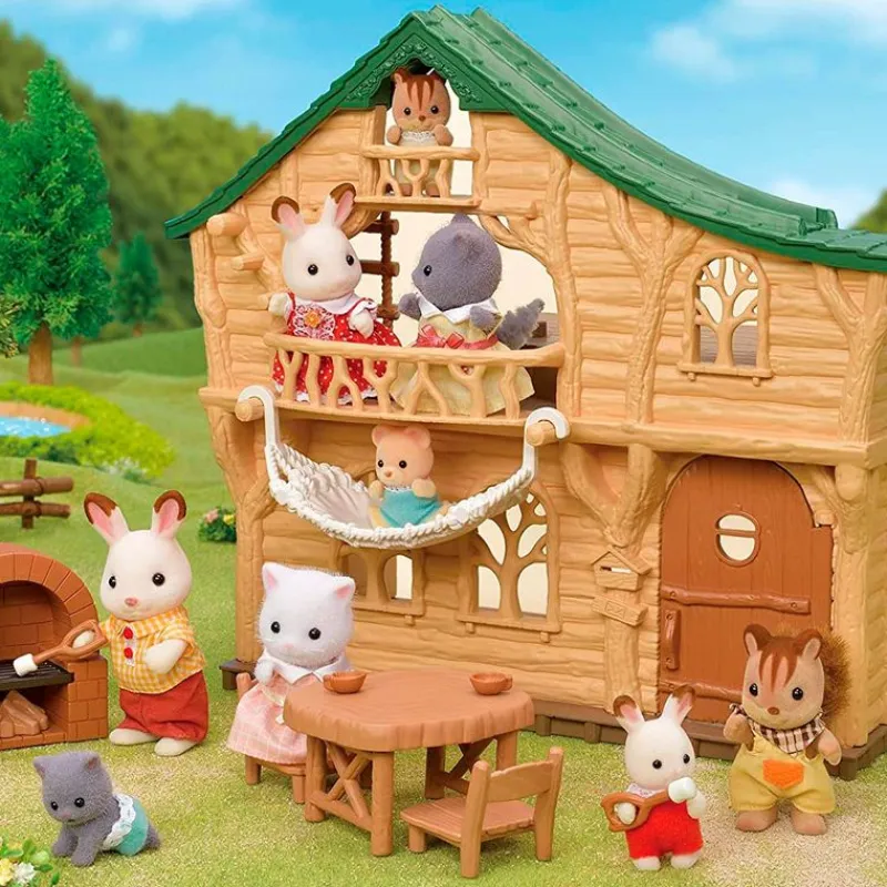EPOCH Sylvanian Families Cabaña del Lago- Muñecas