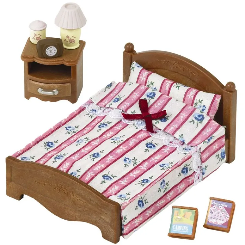 EPOCH Muñecas|Sylvanian Families Cama Doble para Figuras