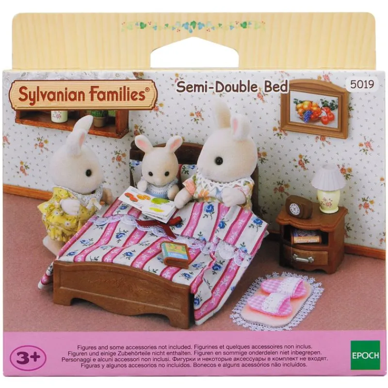 EPOCH Muñecas|Sylvanian Families Cama Doble para Figuras