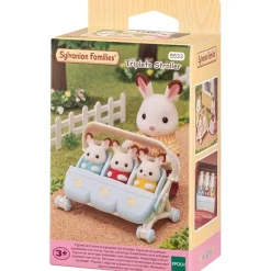 EPOCH Muñecas|Sylvanian Families Carrito Trillizos