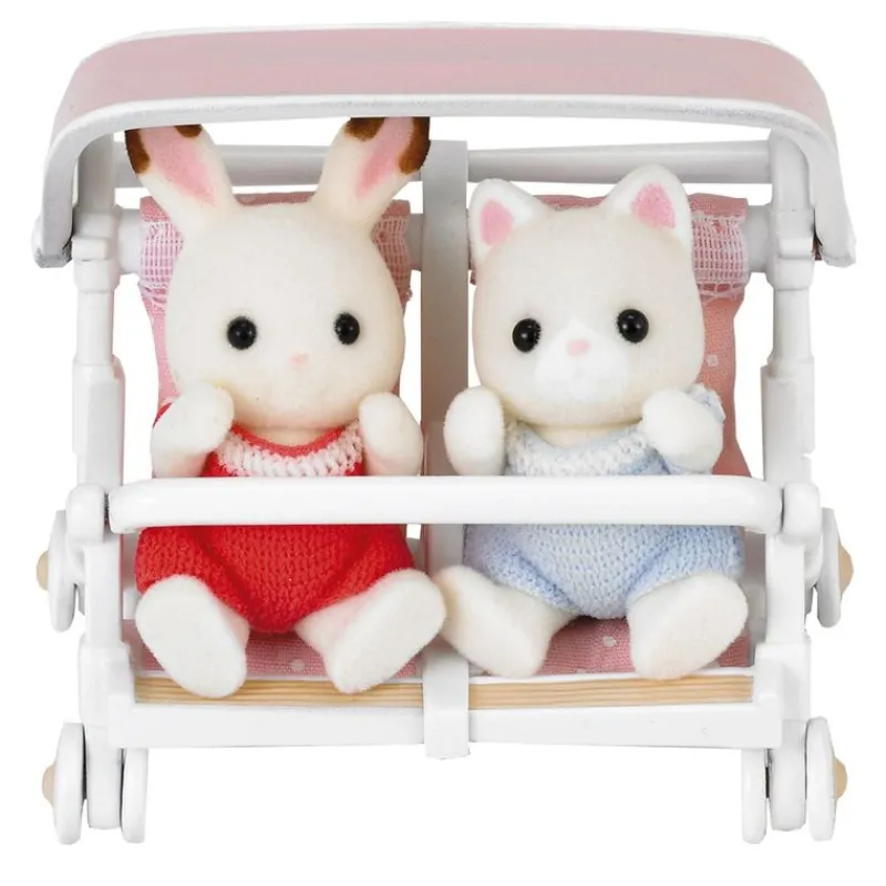EPOCH Sylvanian Families Cochecito Gemelos- Muñecas