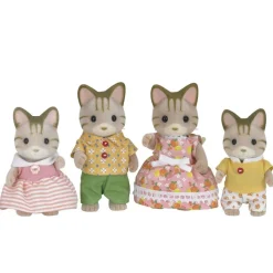 EPOCH Muñecas|Sylvanian Families Familia Gatos Rayas