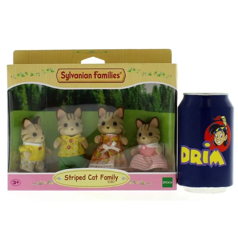 EPOCH Muñecas|Sylvanian Families Familia Gatos Rayas