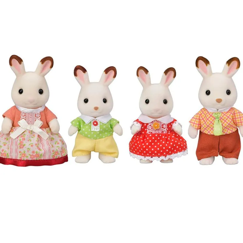 EPOCH Muñecas|Sylvanian Families Familia Conejo Chocolate