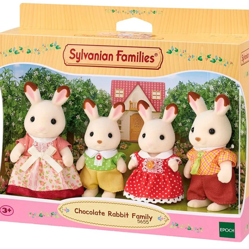 EPOCH Muñecas|Sylvanian Families Familia Conejo Chocolate