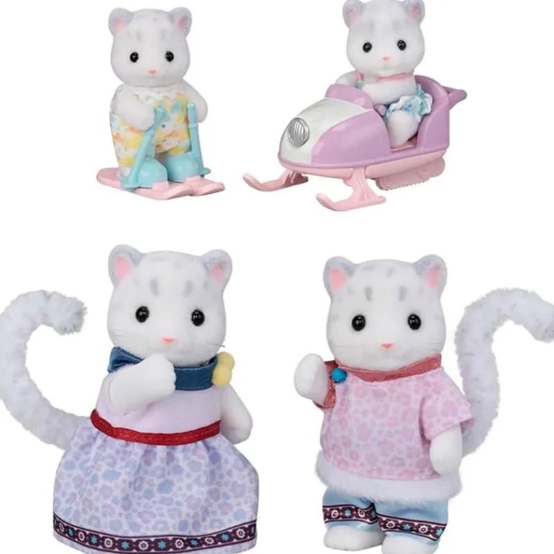 EPOCH Muñecas|Sylvanian Families Familia Leopardo de las Nieves