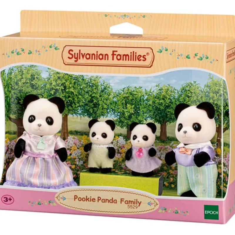 EPOCH Muñecas|Sylvanian Families Familia Panda Pookie