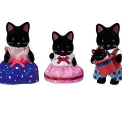 EPOCH Muñecas|Sylvanian Families Familia Gato Medianoche