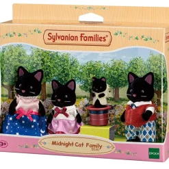 EPOCH Muñecas|Sylvanian Families Familia Gato Medianoche