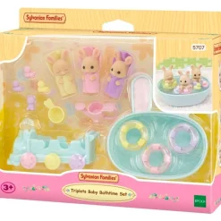 EPOCH Muñecas|Sylvanian Families Pack Baño Trillizos Conejo