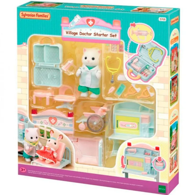 EPOCH Sylvanian Families Pack Doctora de la Aldea- Muñecas