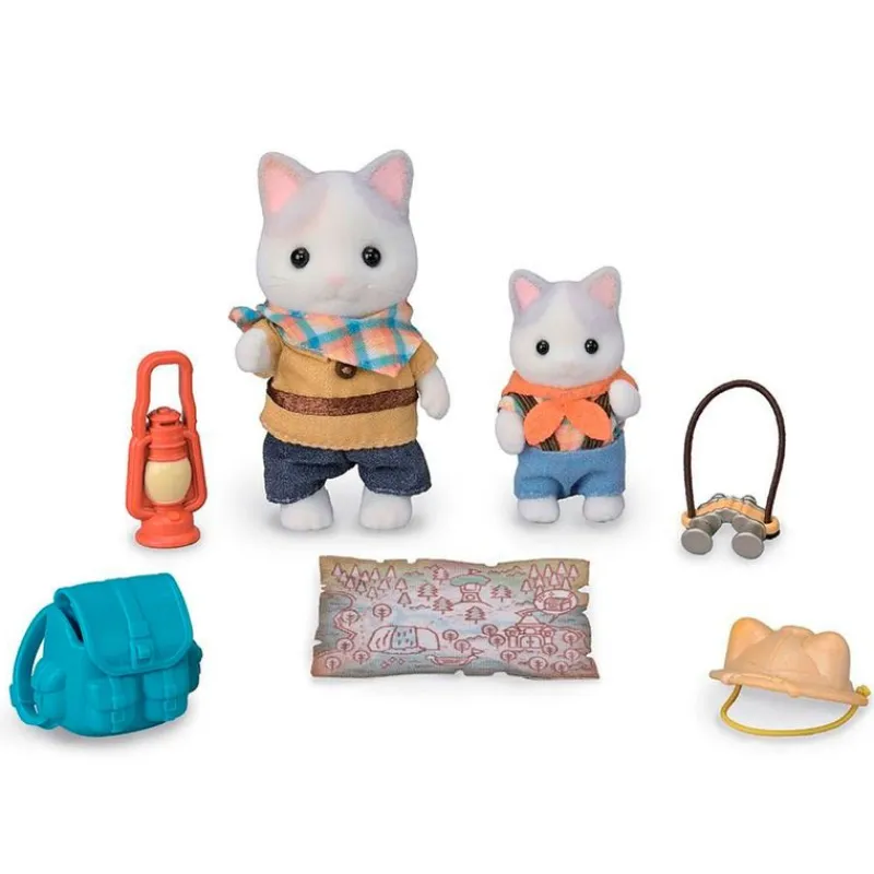 EPOCH Sylvanian Families Pack Exploradores Hermanos Gato Latte- Muñecas