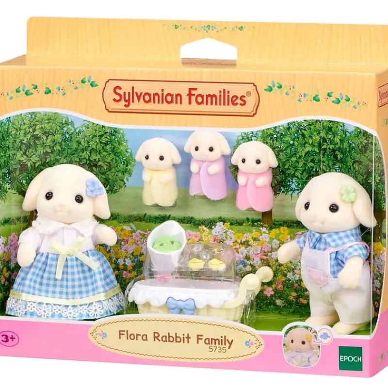 EPOCH Sylvanian Families Pack Familia Conejo Flora- Muñecas