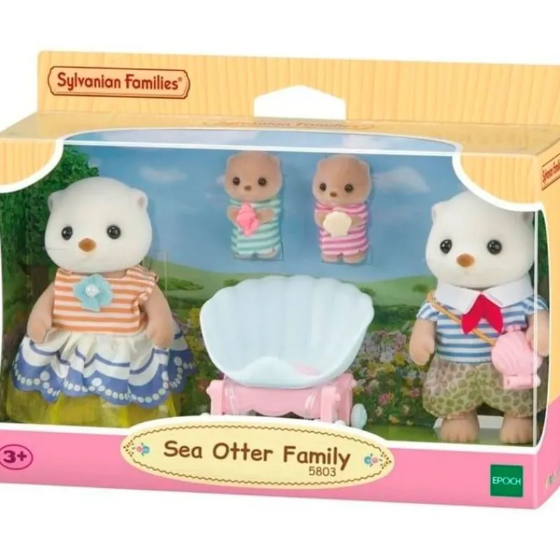EPOCH Muñecas|Sylvanian Families Pack Familia Nutria Marina