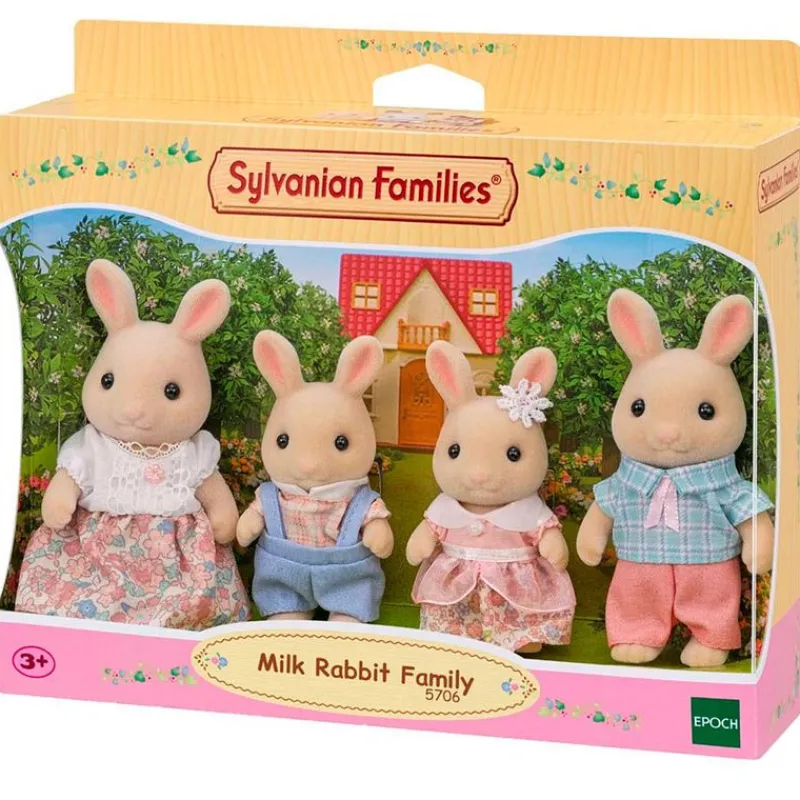 EPOCH Muñecas|Sylvanian Families Pack Familia Conejo Leche
