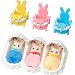 EPOCH Muñecas|Sylvanian Families Pack Habitación Trillizos