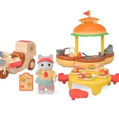 EPOCH Sylvanian Families Puesto de Hamburguesas- Muñecas